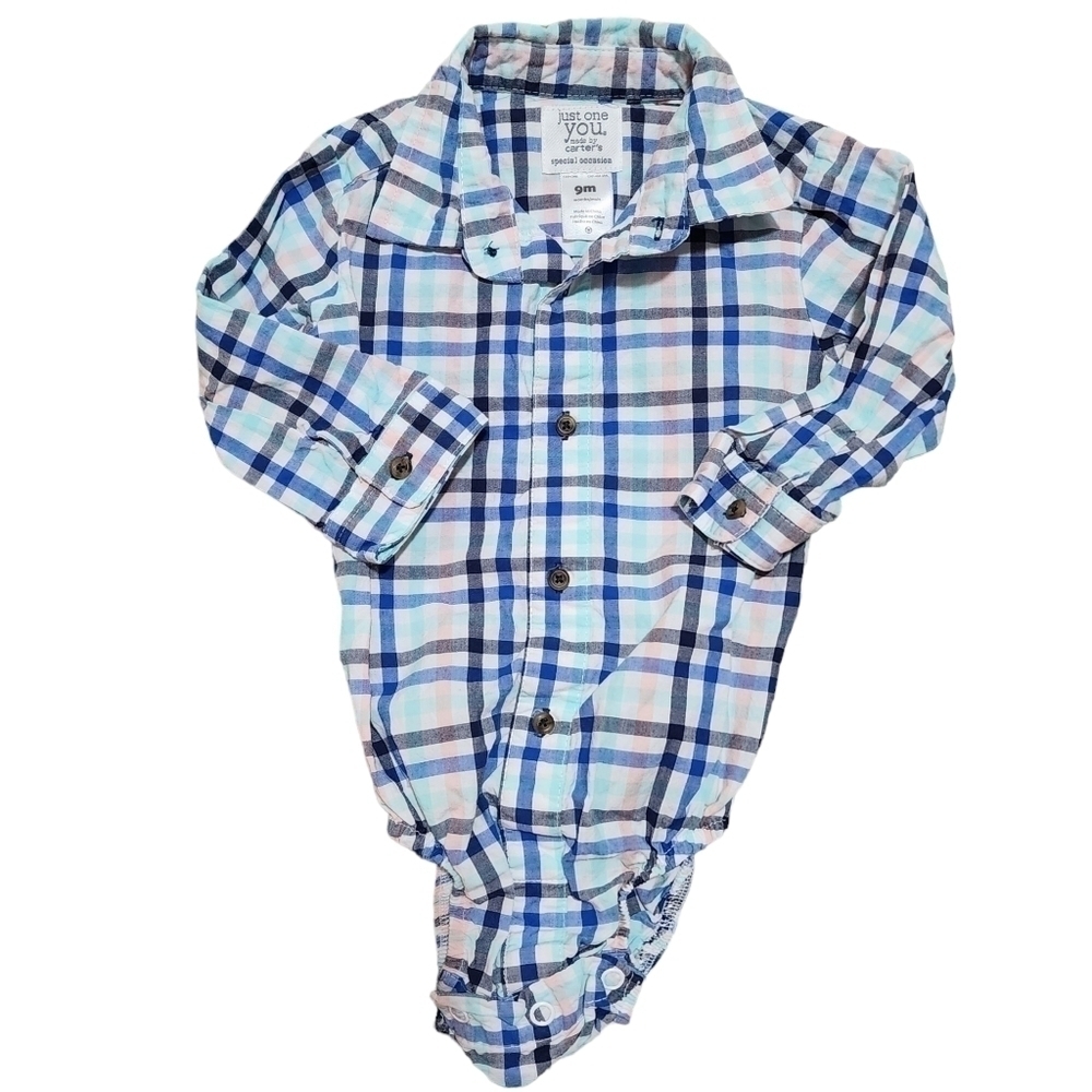 Carter's Just One You Special Occasion Button-down Onesie - 9 mos.